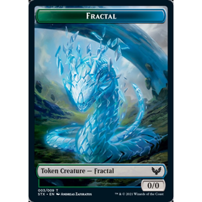 Fractal Token [Strixhaven: School of Mages Tokens]