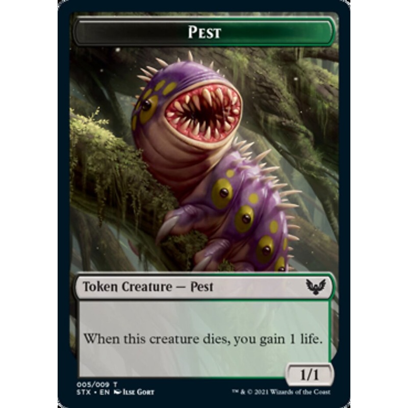 Pest Token [Strixhaven: School of Mages Tokens]