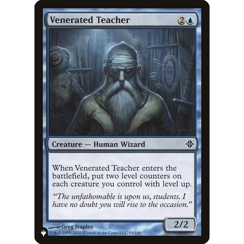 Venerated Teacher [The List]