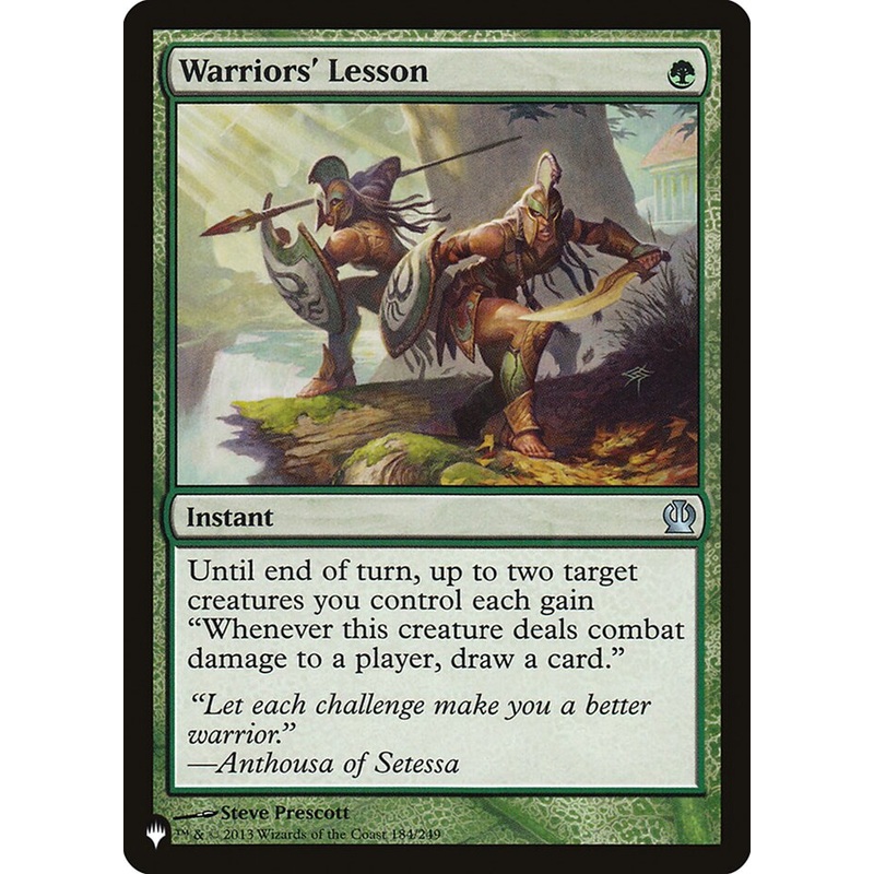 Warriors' Lesson [The List]
