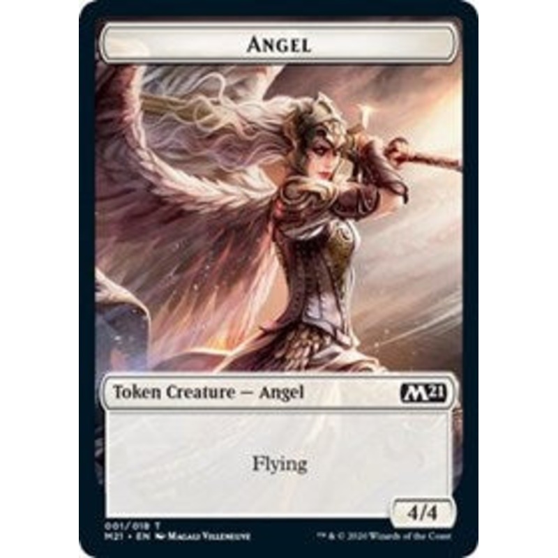 Angel // Cat (011) Double-Sided Token [Core Set 2021 Tokens]