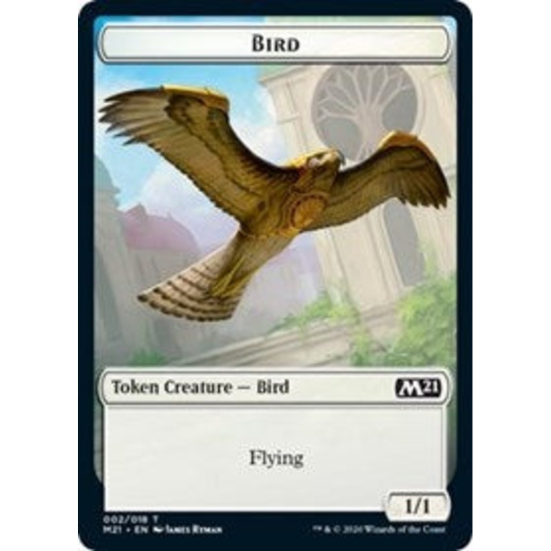 Bird // Saproling Double-Sided Token [Core Set 2021 Tokens]