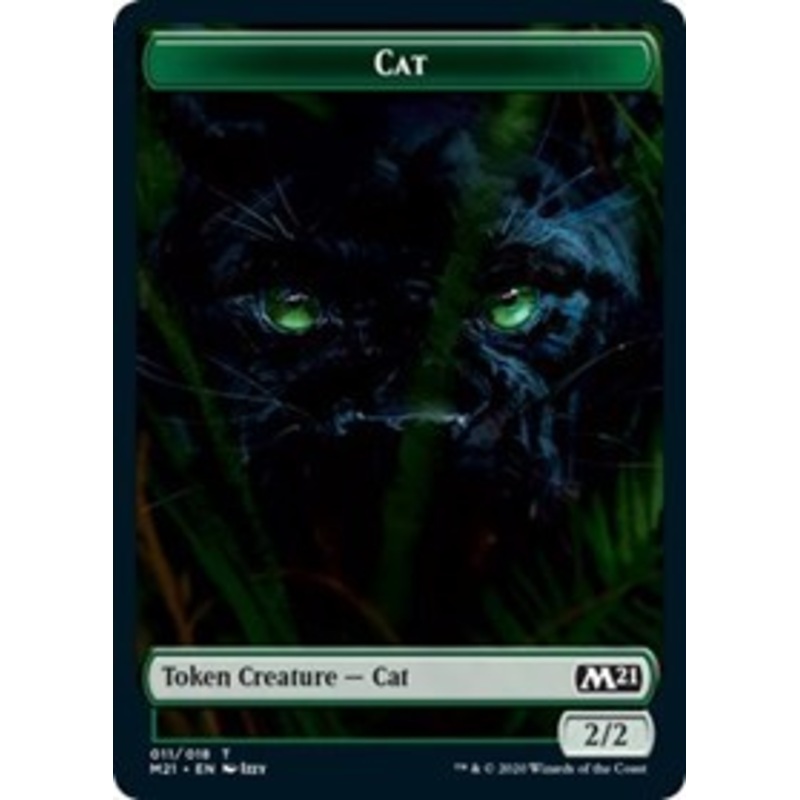 Cat (011) // Pirate Double-Sided Token [Core Set 2021 Tokens]