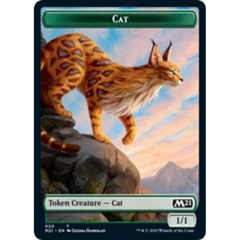 Cat (020) // Soldier Double-Sided Token [Core Set 2021 Tokens]