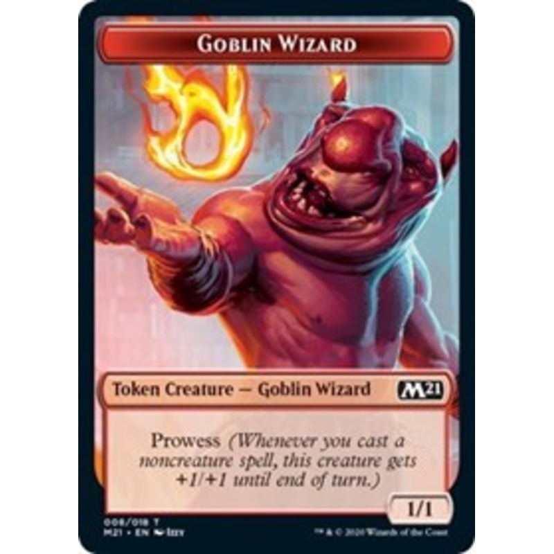 Goblin Wizard // Weird Double-Sided Token [Core Set 2021 Tokens]