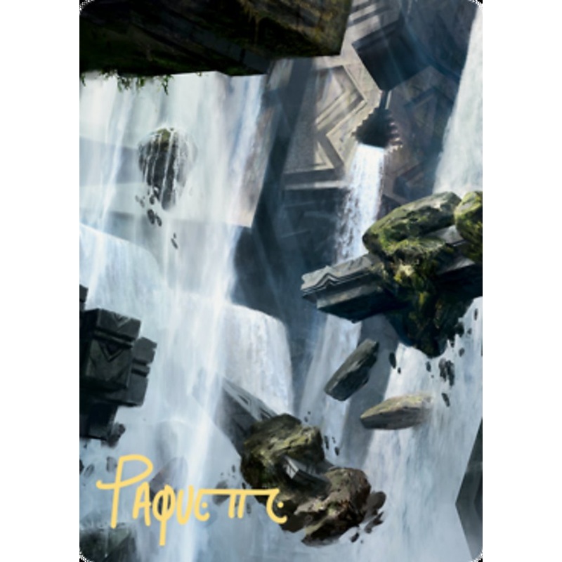 Island 1 Art Card (Gold-Stamped Signature) [Zendikar Rising Art Series]