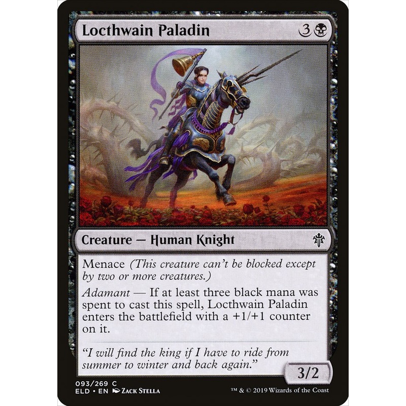 Locthwain Paladin [Throne of Eldraine]