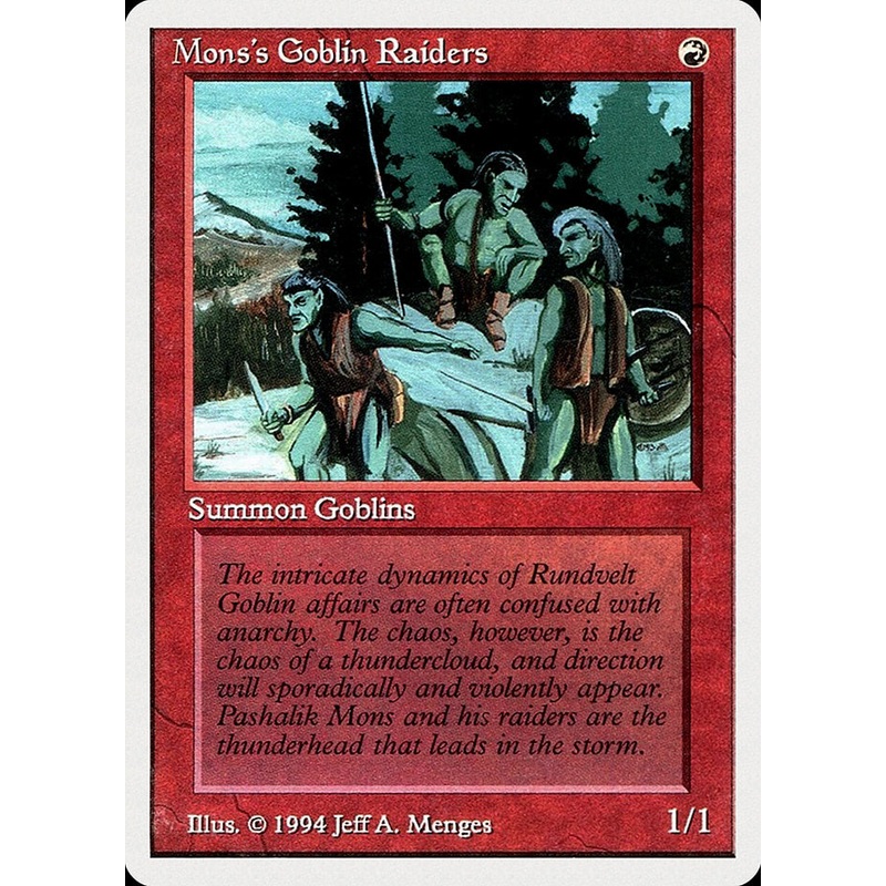 Mons's Goblin Raiders [Summer Magic / Edgar]