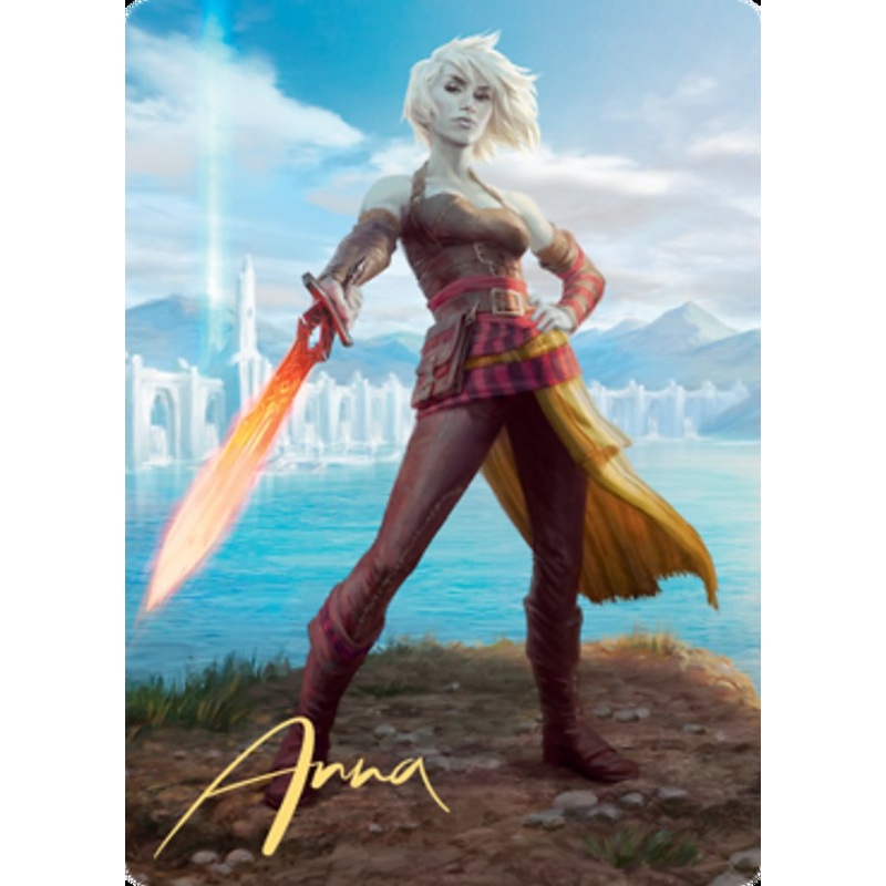 Nahiri, Heir of the Ancients 1 Art Card (Gold-Stamped Signature) [Zendikar Rising Art Series]