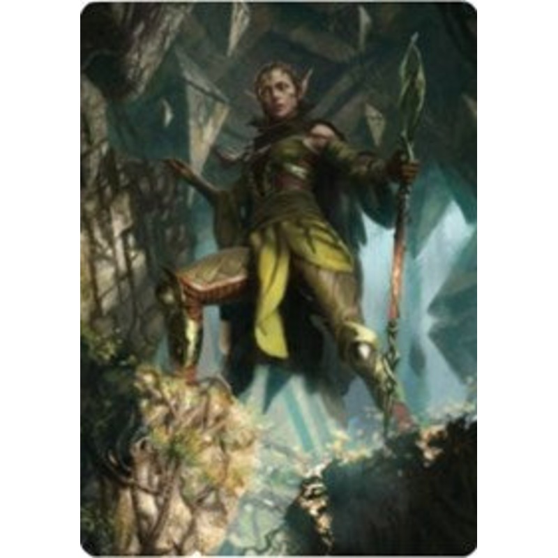 Nissa of Shadowed Boughs 1 Art Card [Zendikar Rising Art Series]