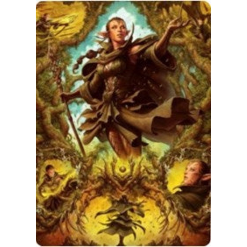 Nissa of Shadowed Boughs 2 Art Card [Zendikar Rising Art Series]