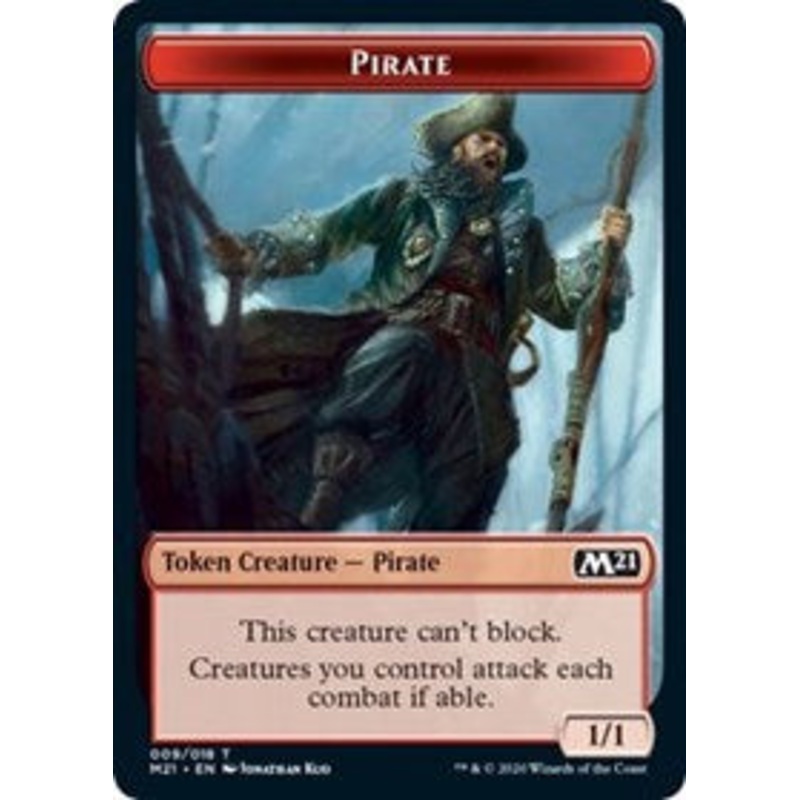 Pirate // Weird Double-Sided Token [Core Set 2021 Tokens]