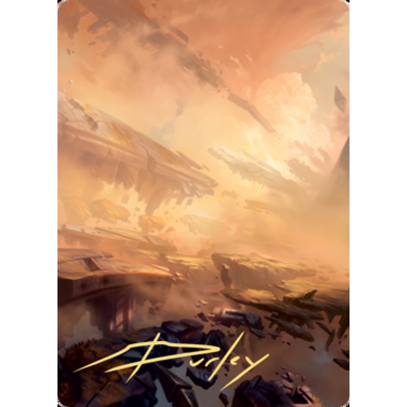 Plains 1 Art Card (Gold-Stamped Signature) [Zendikar Rising Art Series]