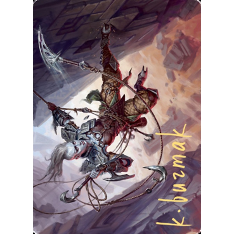 Akiri, Fearless Voyager Art Card (Gold-Stamped Signature) [Zendikar Rising Art Series]