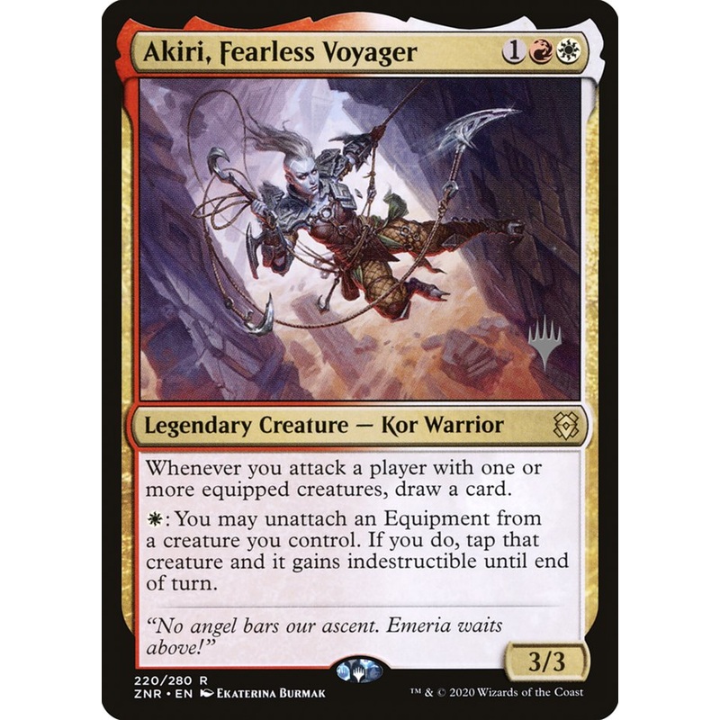 Akiri, Fearless Voyager (Promo Pack) [Zendikar Rising Promos]