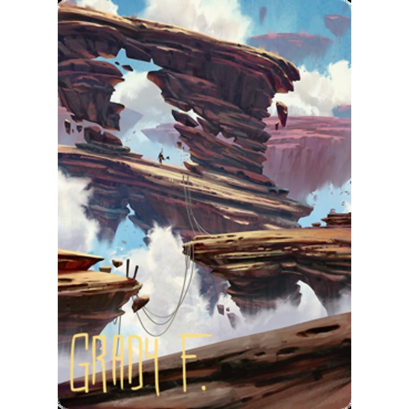 Boulderloft Pathway Art Card (Gold-Stamped Signature) [Zendikar Rising Art Series]