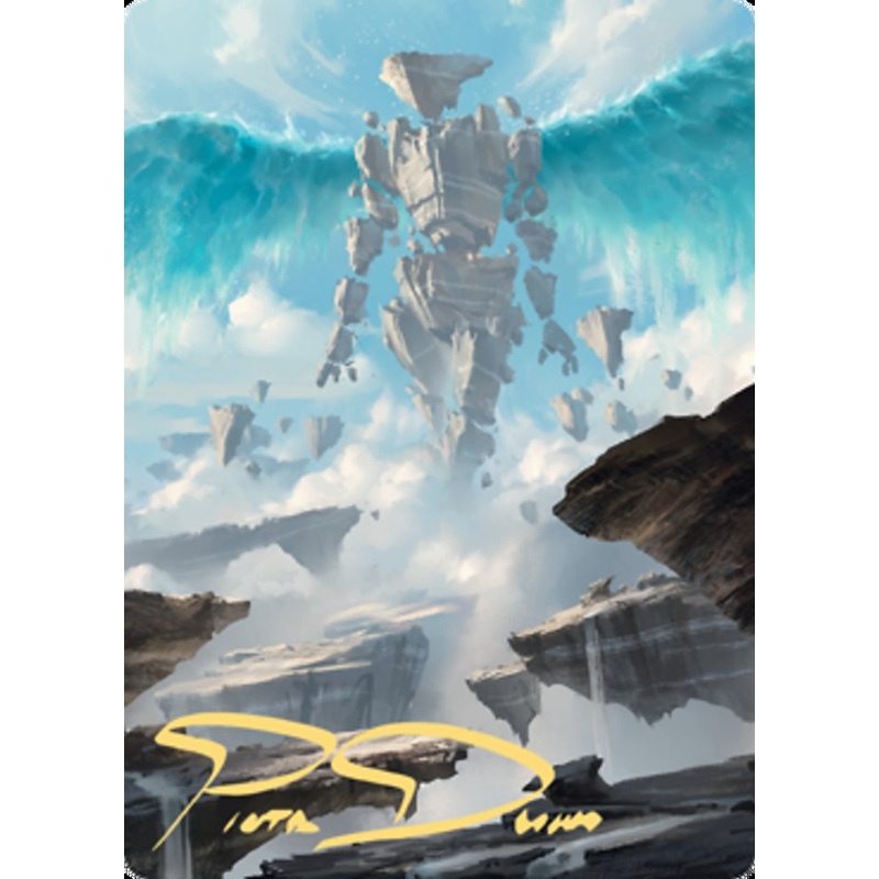 Celestial Colonnade Art Card (Gold-Stamped Signature) [Zendikar Rising Art Series]