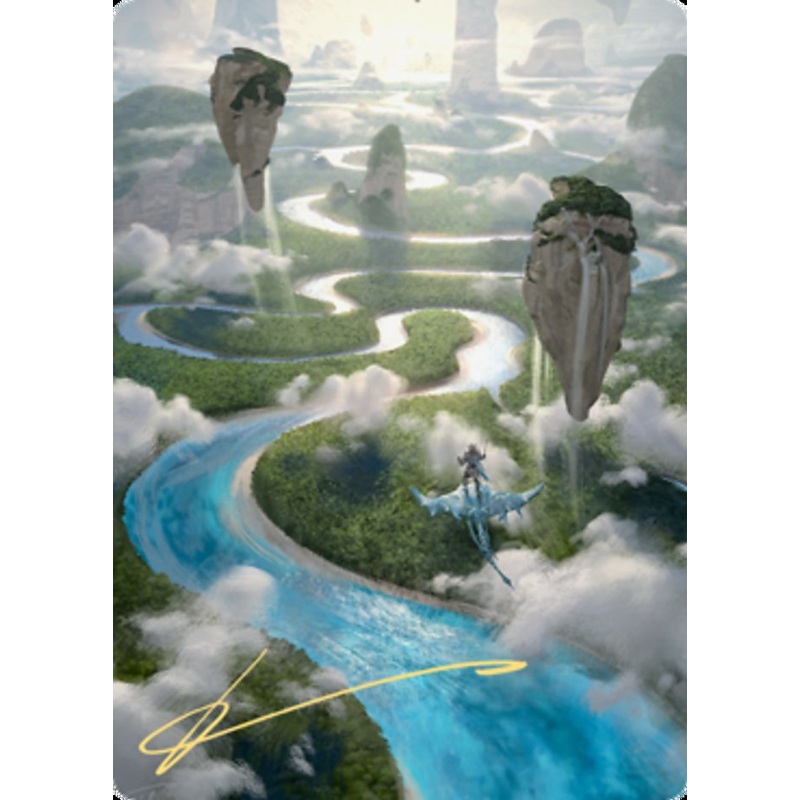 Clearwater Pathway Art Card (Gold-Stamped Signature) [Zendikar Rising Art Series]