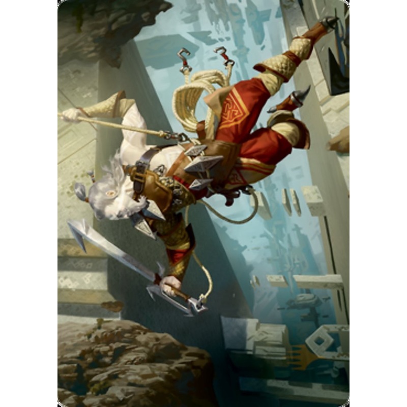 Cliffhaven Sell-Sword Art Card (Gold-Stamped Signature) [Zendikar Rising Art Series]
