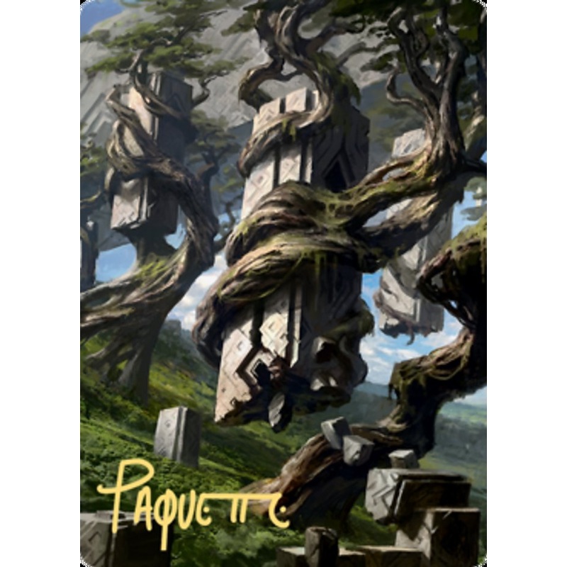 Forest 2 Art Card (Gold-Stamped Signature) [Zendikar Rising Art Series]