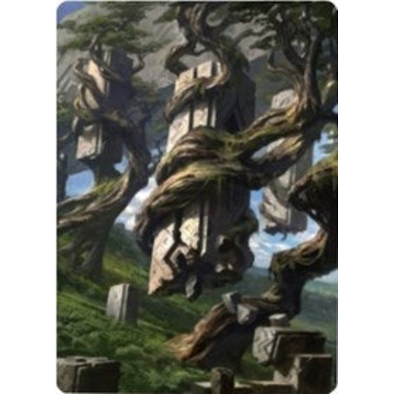 Forest 2 Art Card [Zendikar Rising Art Series]