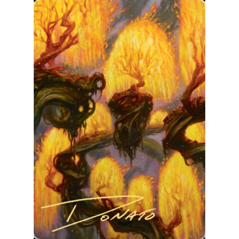 Grove of the Burnwillows Art Card (Gold-Stamped Signature) [Zendikar Rising Art Series]