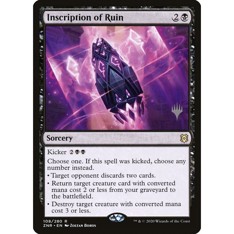 Inscription of Ruin (Promo Pack) [Zendikar Rising Promos]