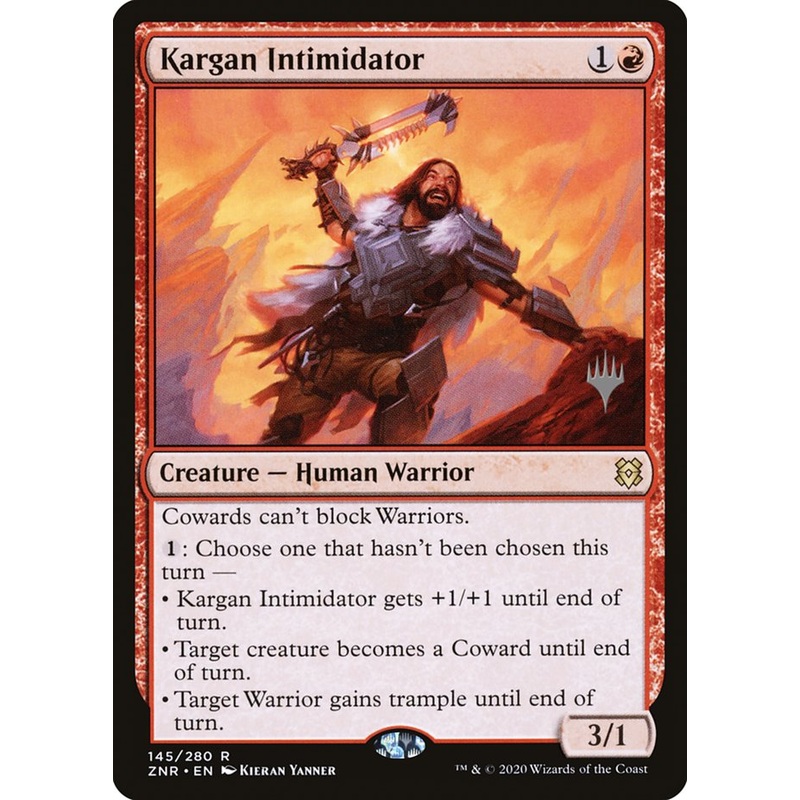 Kargan Intimidator (Promo Pack) [Zendikar Rising Promos]