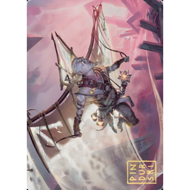 Kitesail Cleric Art Card (Gold-Stamped Signature) [Zendikar Rising Art Series]