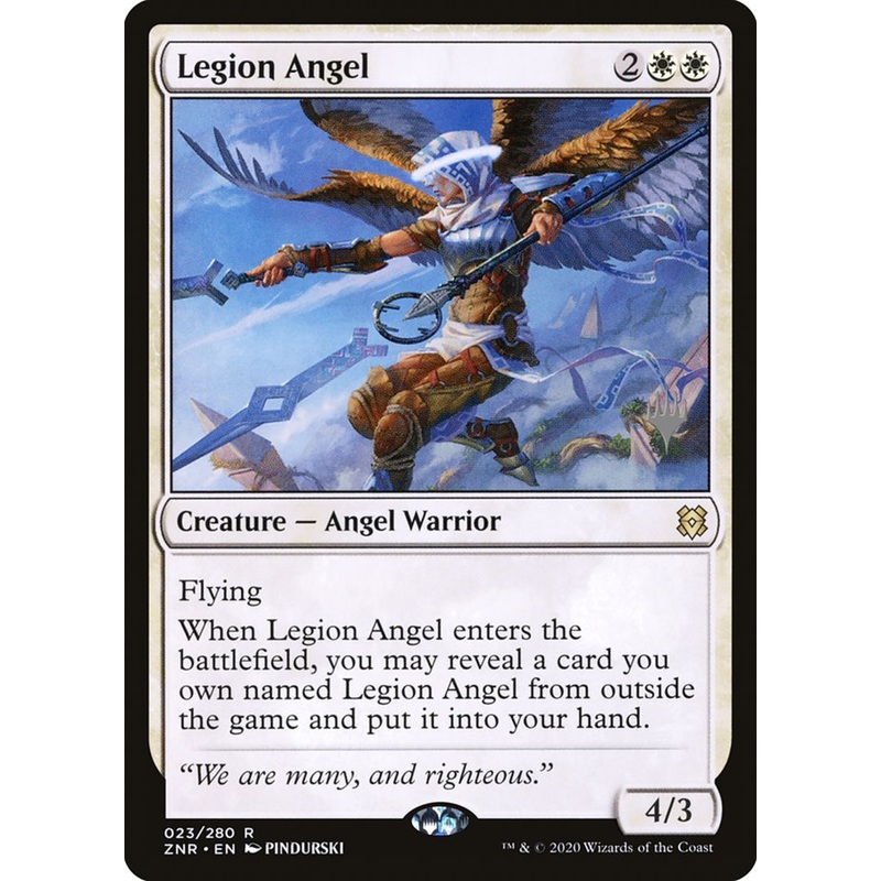 Legion Angel (Promo Pack) [Zendikar Rising Promos]