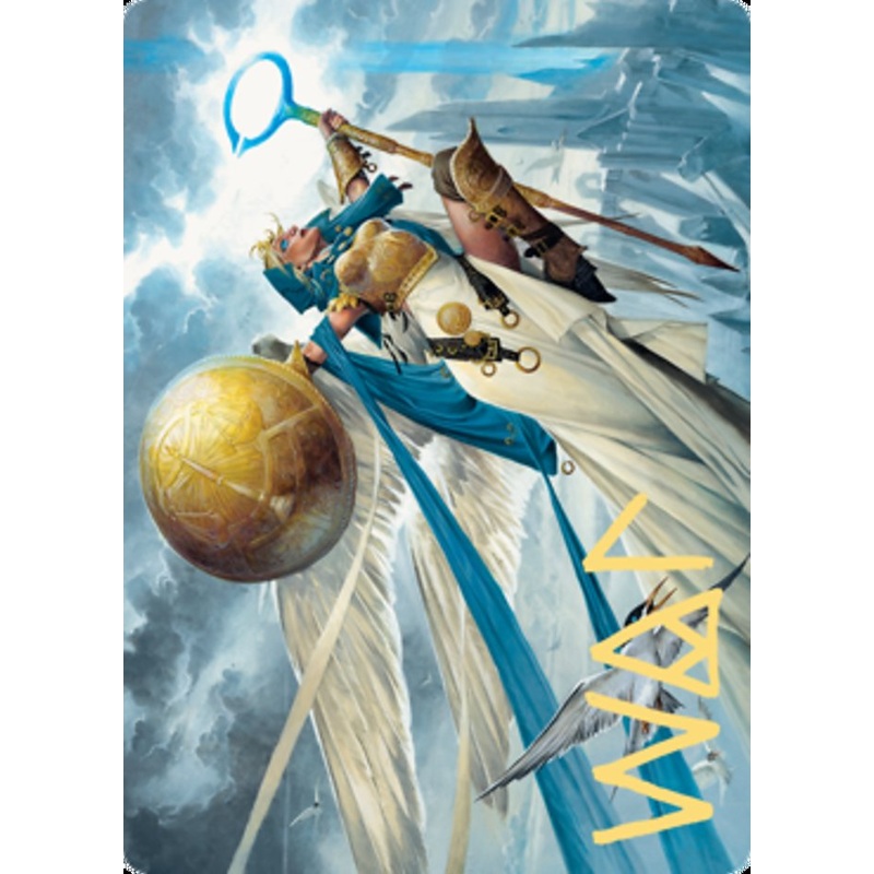 Linvala, Shield of Sea Gate Art Card (Gold-Stamped Signature) [Zendikar Rising Art Series]