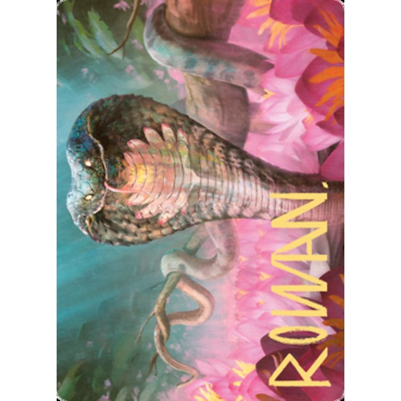 Lotus Cobra Art Card (Gold-Stamped Signature) [Zendikar Rising Art Series]