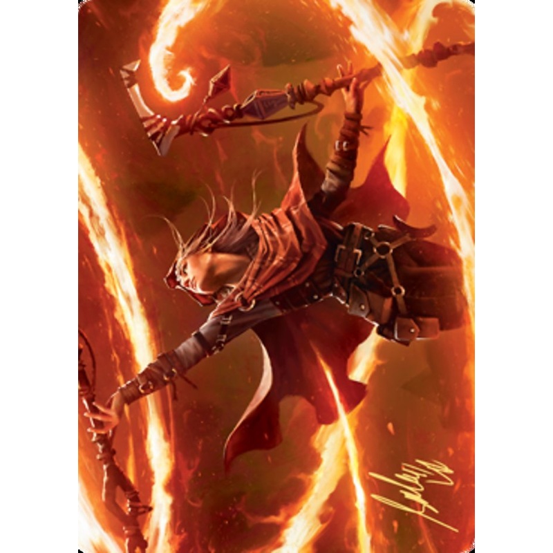Magmatic Channeler Art Card (Gold-Stamped Signature) [Zendikar Rising Art Series]