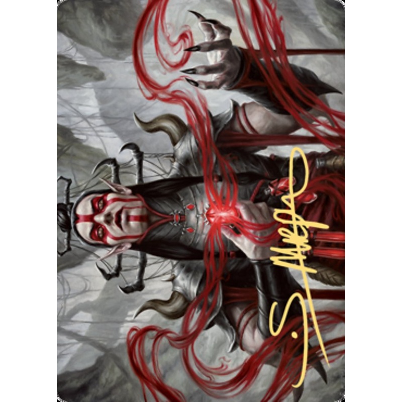 Malakir Blood-Priest Art Card (Gold-Stamped Signature) [Zendikar Rising Art Series]