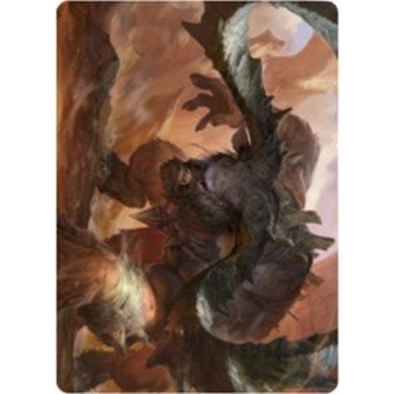 Moraug, Fury of Akoum Art Card [Zendikar Rising Art Series]