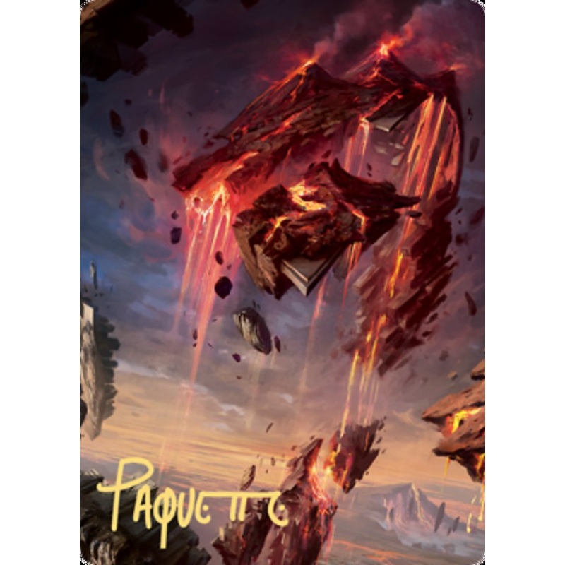 Mountain 2 Art Card (Gold-Stamped Signature) [Zendikar Rising Art Series]