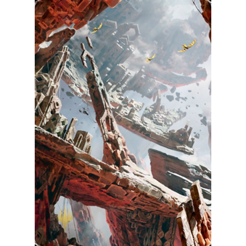 Mountain 3 Art Card (Gold-Stamped Signature) [Zendikar Rising Art Series]