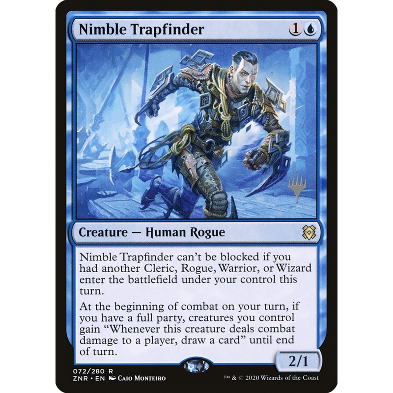 Nimble Trapfinder (Promo Pack) [Zendikar Rising Promos]