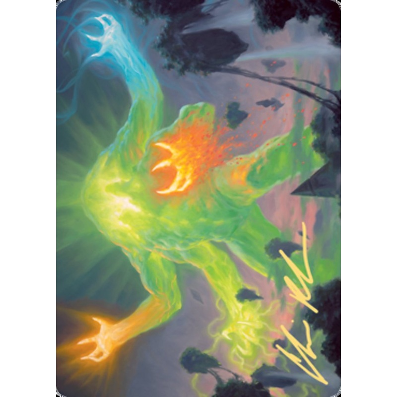 Omnath, Locus of Creation Art Card (Gold-Stamped Signature) [Zendikar Rising Art Series]