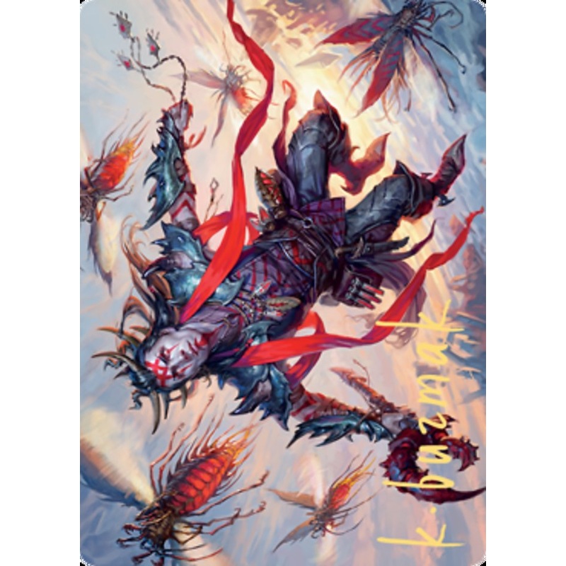 Scion of the Swarm Art Card (Gold-Stamped Signature) [Zendikar Rising Art Series]