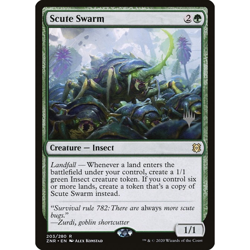 Scute Swarm (Promo Pack) [Zendikar Rising Promos]