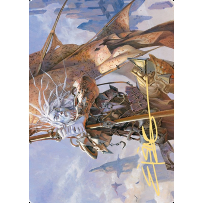 Sea Gate Banneret Art Card (Gold-Stamped Signature) [Zendikar Rising Art Series]