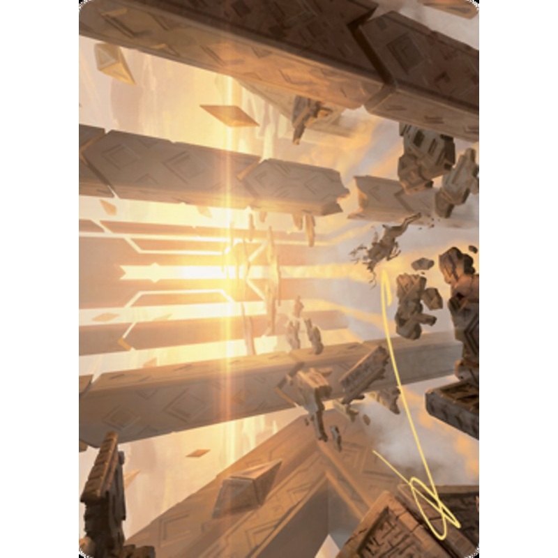 Skyclave Basilica Art Card (Gold-Stamped Signature) [Zendikar Rising Art Series]