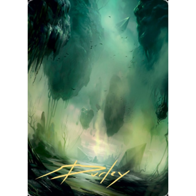 Swamp 1 Art Card (Gold-Stamped Signature) [Zendikar Rising Art Series]