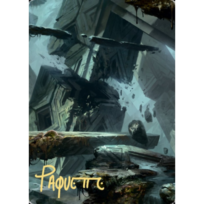 Swamp 3 Art Card (Gold-Stamped Signature) [Zendikar Rising Art Series]