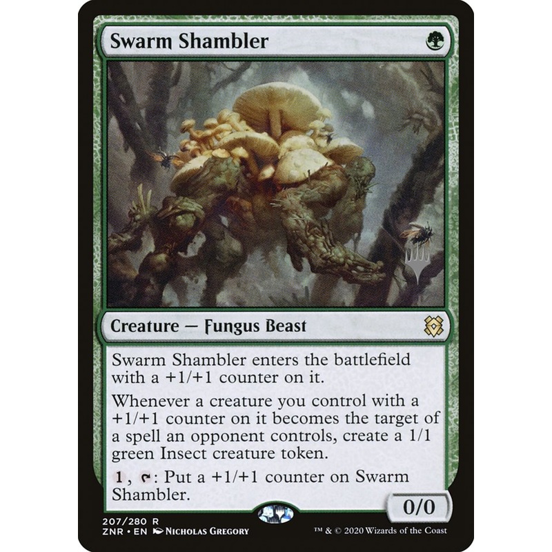 Swarm Shambler (Promo Pack) [Zendikar Rising Promos]