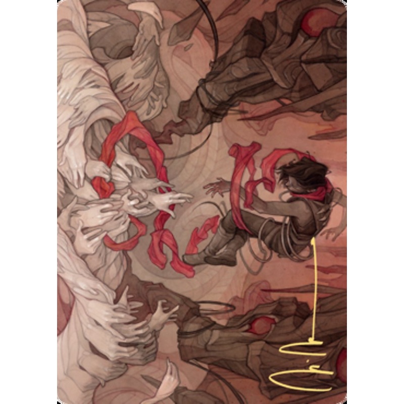 Thwart the Grave Art Card (Gold-Stamped Signature) [Zendikar Rising Art Series]