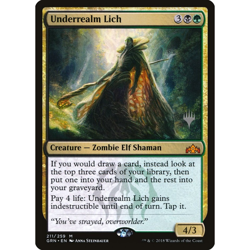 Underrealm Lich (Promo Pack) [Guilds of Ravnica Promos]
