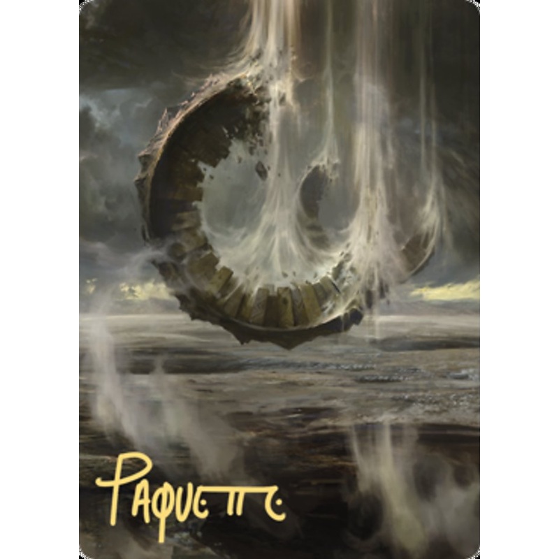 Wasteland Art Card (Gold-Stamped Signature) [Zendikar Rising Art Series]