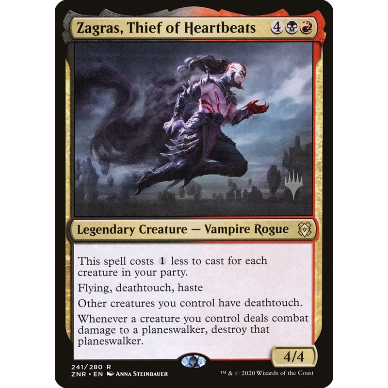 Zagras, Thief of Heartbeats (Promo Pack) [Zendikar Rising Promos]